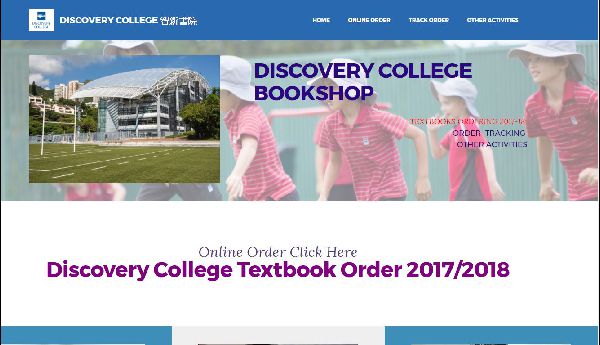 Discovery College online bookshop operated by bookshop4u.com